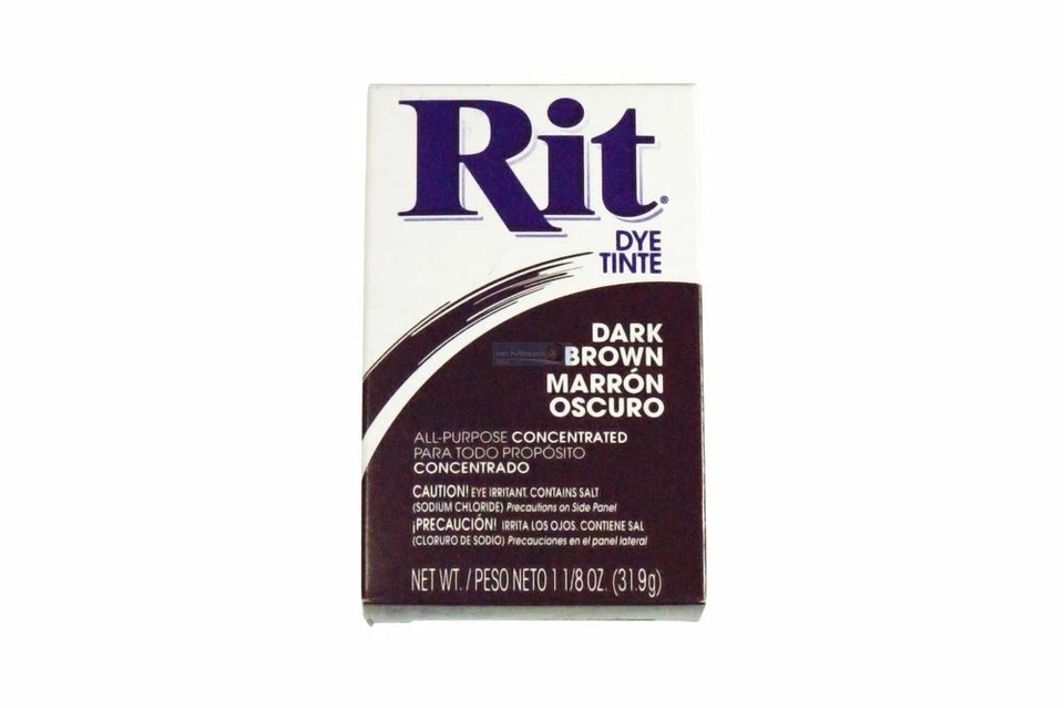 Rit Dye Poowder Dark Brown Clothing, Fabric, Plastic, All Purpose Dye Ritdye
