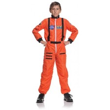 Underwraps Astronaut Orange Nasa USA Space Child Boys Halloween Costume 26981