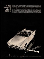 1961 Sunbeam Alpine National Sport Car Class G Champ Convertible Rootes Print Ad