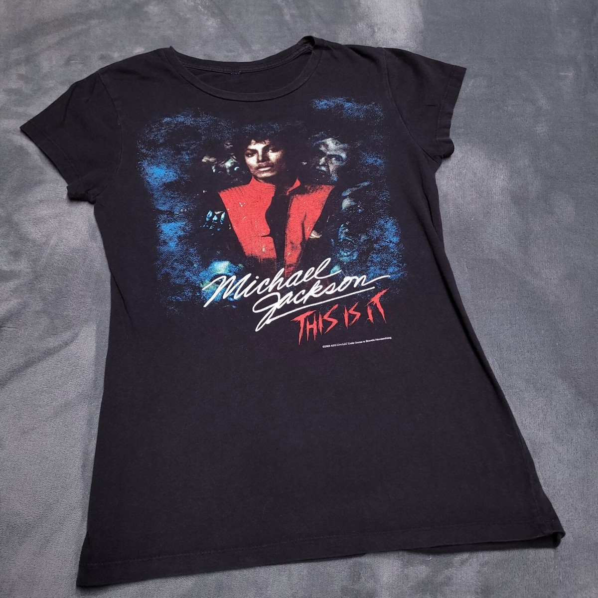 Michael Jackson 2009 ツアーTシャツ THIS IS IT Michael Jackson 2009 This Is It Tour Women's Small Band