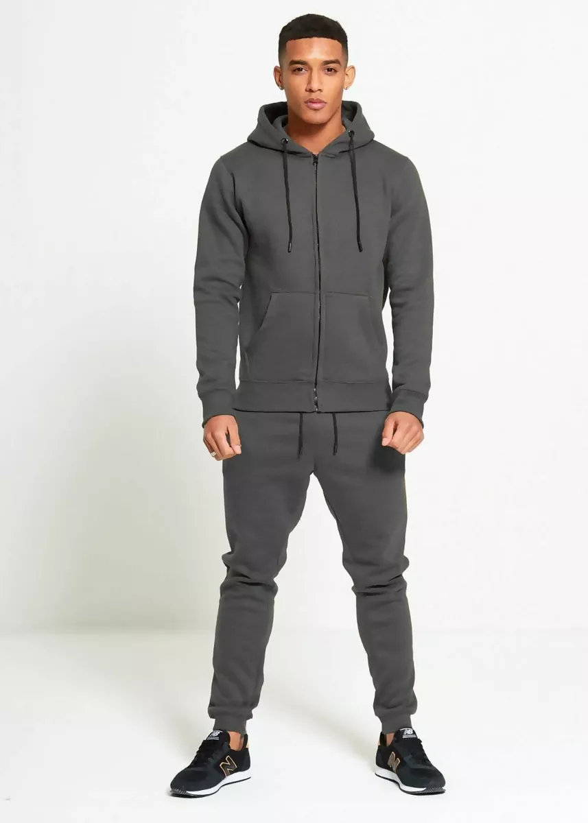 Men Light Grey Polyester Tracksuit, Size: Medium