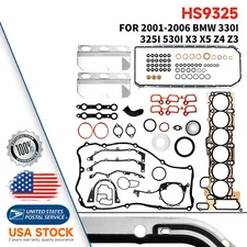 Engine Full Gasket Set Fit for 2004-2005 For BMW X3 2.5L 2494CC 152CID l6 DOHC