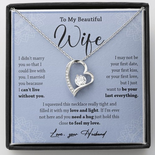 To My Wife Necklace, Necklace Gifts For Wife From Husband, Gift For Soulmate