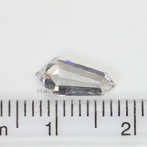 1.00 CT IGI Certified Shield Brilliant Cut White-F Color VS1 Clarity Lab Diamond - Picture 7 of 10