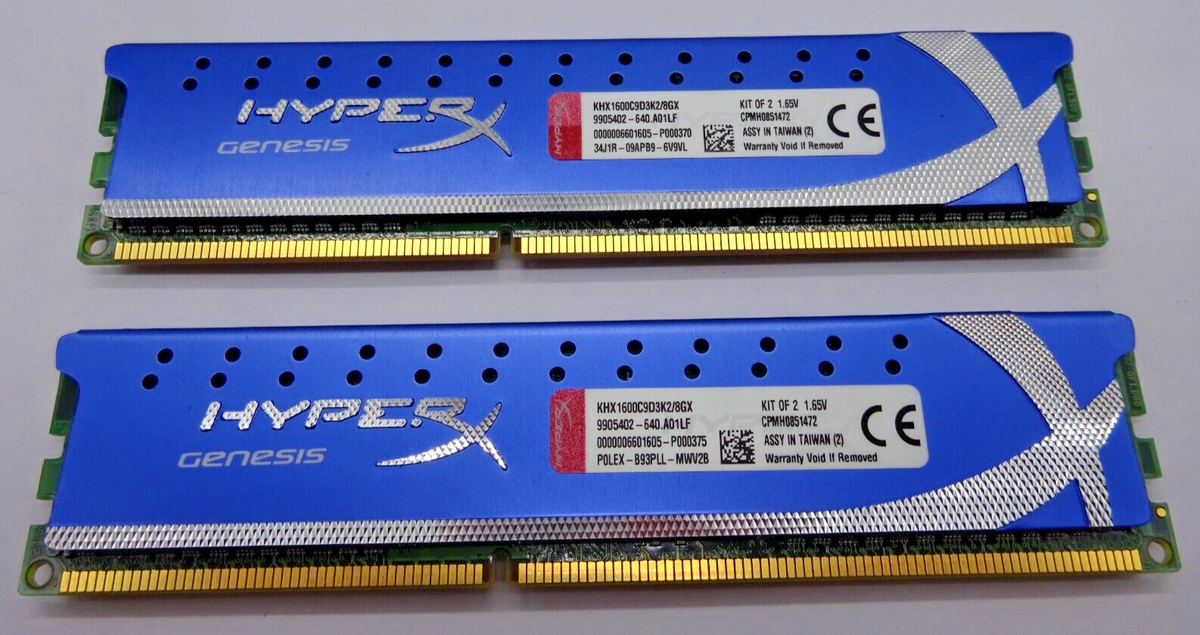 Kingston HyperX Genesis 8GB (2x4GB) DDR3 KHX1600C9D3K2/8GX KIT OF