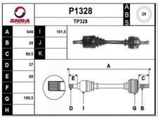 Antriebswelle CITROEN PEUGEOT XM 605 Break 3.0 2.0 i Turbo 2.1 24 Diesel links