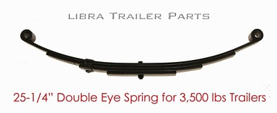 #ad LIBRA trailer leaf spring 4 leaf double eye 1750lbs for 3500 lbs axle 20015 $35.01