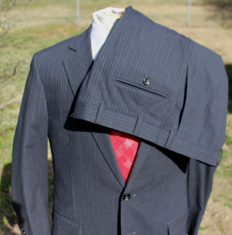 P437 Brooks Brothers スーツ BROOKSCOOL 42 Mens 42 R Brooks Brothers BROOKSCOOL Fitzgerald Navy Blue Mini