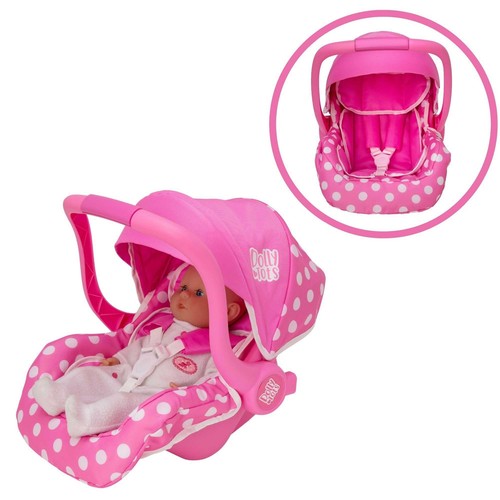 Dolly Tots Dolls Car Seat | Baby Doll Carrier Toy for Kids Pretend Role Play Fun - Picture 10 of 14