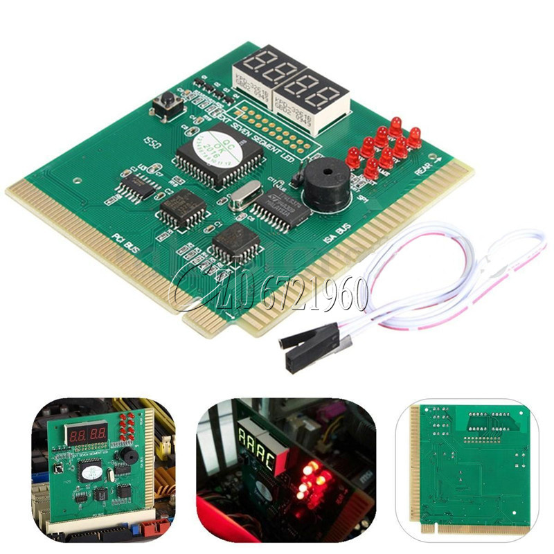 LED 4 Digit Analysis Diagnostic Tester POST Card PCI 4 PC Analyzer