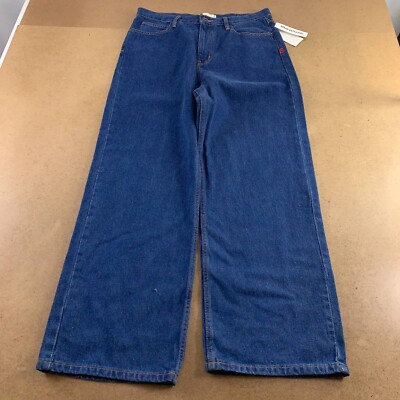 Urban Outfitters Mens Classic Straight Jeans Blue Pocket Denim