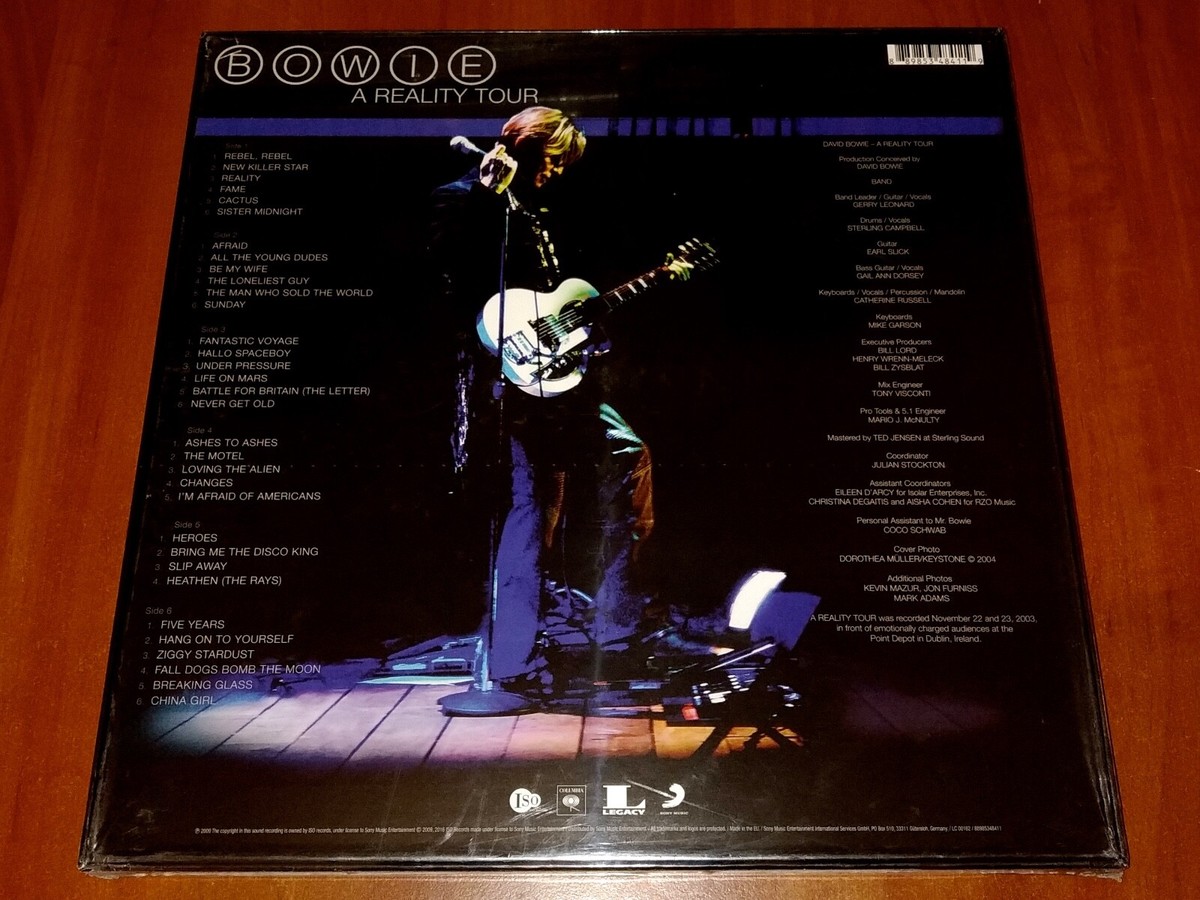 DAVID BOWIE A REALITY TOUR 3x LP BOX SET *EU* PRESS 2016 LIMITED