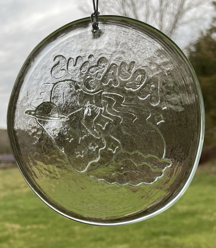 Blenko Glass Large Suncatcher - Aquarius - Crystal - 6" - Picture 7 of 10