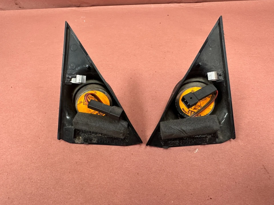 BMW E28 528e 524td 528I 533I 535I Tweeter Door Speaker Pair OEM #86232 - Image 3 of 4