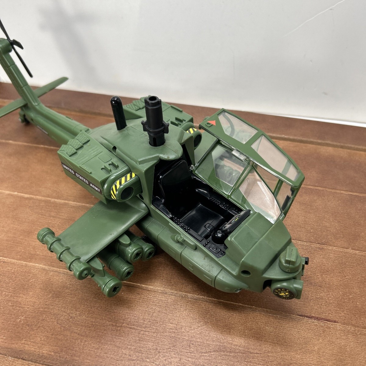 1998 TrendMasters Godzilla Apache Attack Helicopter - INCOMPLETE