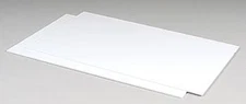 Plastruct White Sheet Styrene .100 (2) - Model Scratch Building Plastic Sheets