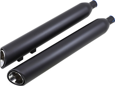 Cobra Black 909 Black 4'' Exhaust Mufflers 2009-22 Harley Tri Glide Ultra Classic
