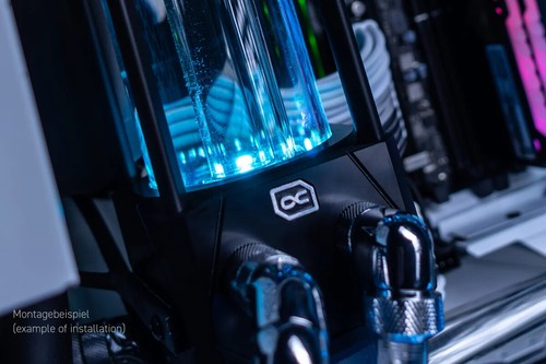 Alphacool Gobelet à glace Aurora D5 acétal/verre - 250 mm avec pompe D5 VPP655 PWM - Photo 7/10