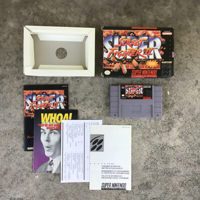 Super Street Fighter II Super Nintendo SNES CIB Complete Manual Reg Card Inserts