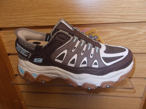 SKECHERS D'LITES TR ALL TERRAIN STEP-IN RUNNER OR WALKER MULTI SIZES DARKE TAUPE - 第 1/6 張圖片
