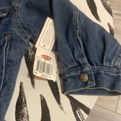 Vtg 90s Bugle Boy Blue Jean Denim Jacket NEW WITH TAGS Kids