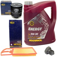 MotoröL Filter Set 5W30 5 Liter + ÖLablassschraube FüR Seat Cordoba VW Polo