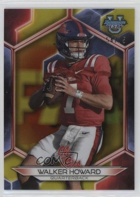 2023 Bowman U Yellow Refractor 54/75 Walker Howard #55 3hd
