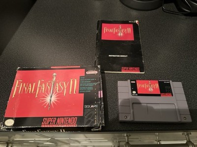 Final Fantasy II for Super Nintendo SNES w/ Box, Manual, cartridge - CIB