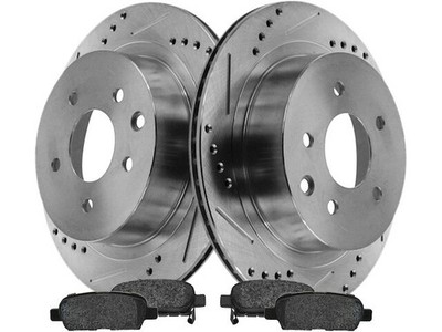 For 2011-2023 Nissan LEAF Brake Pad and Rotor Kit Rear 17929FDJW 2012 2013 2014