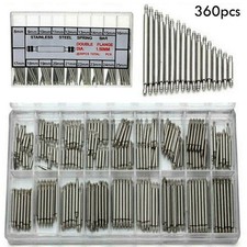 360pcs Watch Pins Spring BARS Band Strap Link 8-25mm Repair Kit Stainless Steel