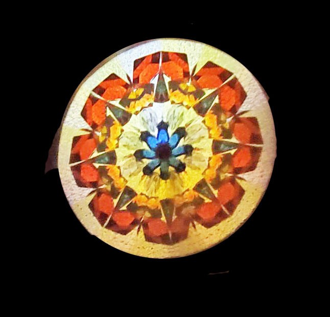 Beautiful Gold Vermeil Kaleidoscope Necklace by Kevin & Deborah Healy