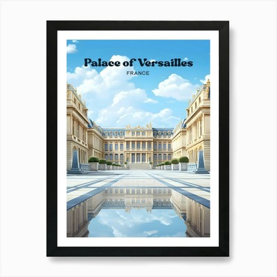 Schloss Versailles Paris Frankreich M gerahmtes Wandbild Poster Leinwanddruck Bild