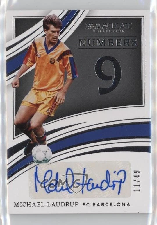 Michael Laudrup Autographed Soccer Sports Trading Cards