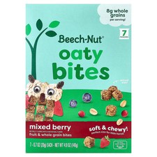 Oaty Bites, First Teeth Toddler, Mixed Berry, 7 Pouches, 0.7 oz 20 g Each
