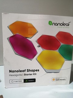 Nanoleaf Shapes Hexagon Starter Kit – 9 Smarte LED Panels Modulare RGBW Wandleu