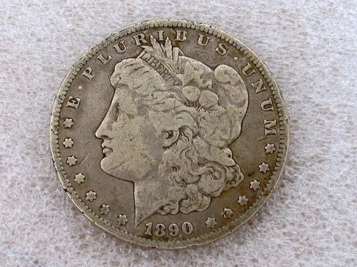 1890 CC Morgan 90% Silver Dollar Rare Date VG Very Good Condition Carson City