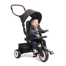 4-in-1 Stroll N Trike for Riders 1-5 Years Old Black Radio Flyer Led City Riding