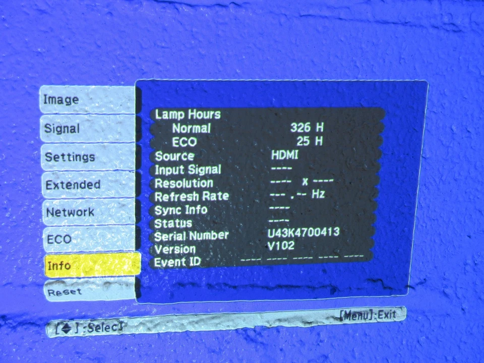 Epson H576A 3LCD Projector 2700 Lumens - Image 3 of 4
