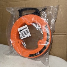 Klein Tools 56335 Flat Steel Electrical Fish Tape, 25-Foot 1/4-Inch Wide Spring