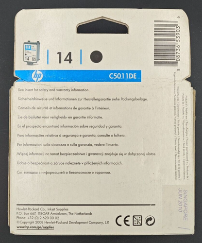 Oryginalne 14 czarnych wkładów atramentowych HP 26ml C5011DE toner do drukarki z VAT - Zdjęcie 2 z 2