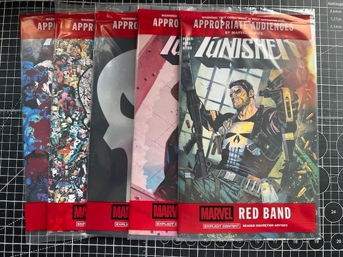 Marvel Red Band The Punisher #1 A Cover + 4 Varianten Folienemblem