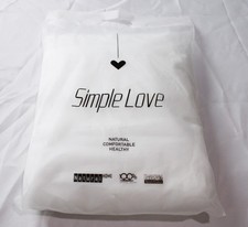 Simple Love Adults' European Flax Linen 2 Piece Sheet Set NC3 White Size Queen
