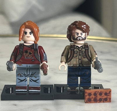 Lego The Last Of Us Ellie and Joel Custom Printed Minifigure Lot