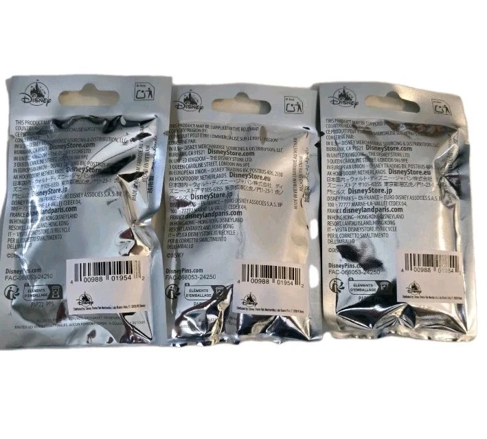 Bolsas misteriosas ocultas de Mickey de Walt Disney World 2025 3 paquetes 2 prendedores por paquete Foto 2 de 4