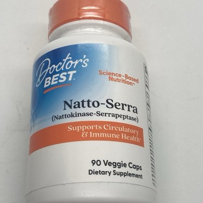 Doctor's Best Natto-Serra Vitamin Capsule - 90 Count EXP 07/2027