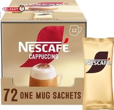 NESCAFÉ Cappuccino Instant Coffee Sachets 72 x 15.5g Creamy Frothy Café Style