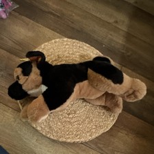 FAO Schwarz German Shepherd Plush Stuffed Animal Medium Black Brown