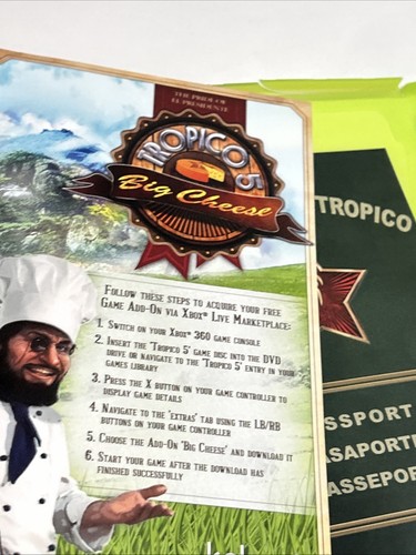 Tropico 5 -- Edizione Speciale Limitata (Microsoft Xbox 360, 2014) Inserti completi - Foto 4 di 8