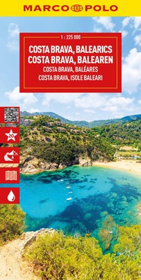 MARCO POLO Reisekarte Costa Brava, Balearen 1:225.000 | (Land-)Karte | Deutsch