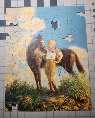 Rare Vintage 1930s Brown & Bigelow Cardboard Jigsaw Puzzle INCOMPLETE NO BOX
